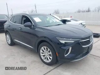 2021 Buick Envision Preferred with VIN LRBAZLR46MD088003, listed as a IAAI auction lot 41452631 with 81,837 mi miles and . Bid and sale history available at DreamBid. Image 1.