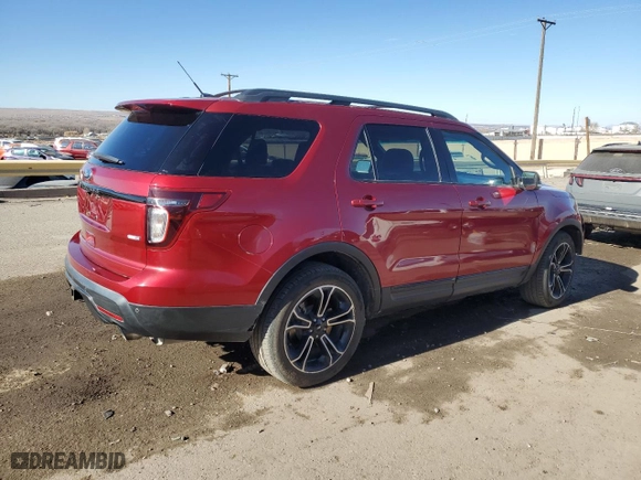 2015 Ford Explorer Sport with VIN 1FM5K8GT2FGB89762, listed as a Copart auction lot 86642024 with 165,441 mi miles and Salvage Title. Bid and sale history available at carsss.com. Image 3.