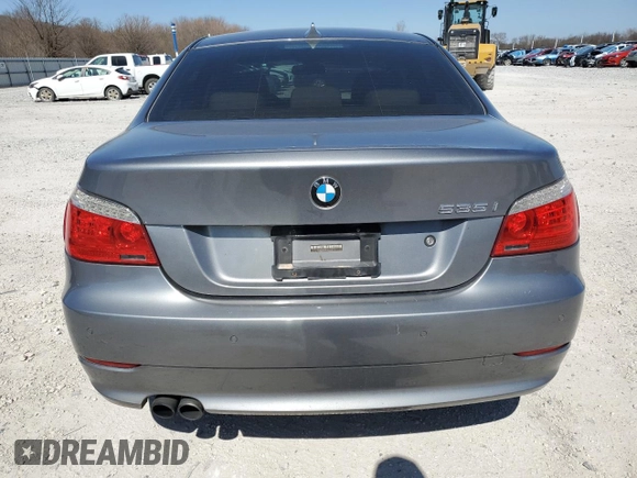 2008 BMW 5 Series 535i with VIN WBANW13518CZ84784, listed as a Copart auction lot 48636975 with 145,834 mi miles and Clean Title. Bid and sale history available at carsss.com. Image 6.