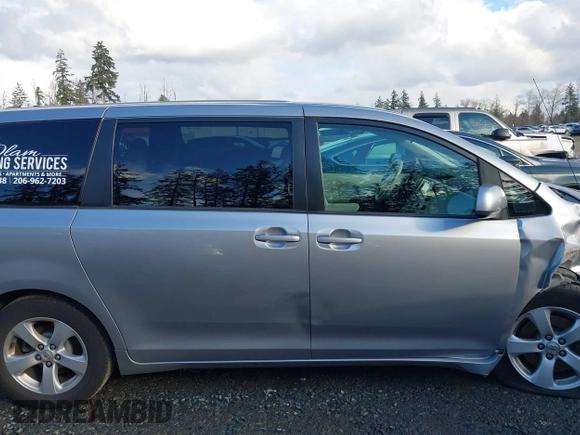 2012 Toyota Sienna with VIN 5TDKA3DC6CS015762, listed as a IAAI auction lot 41529216 with 219,136 mi miles and . Bid and sale history available at DreamBid. Image 13.