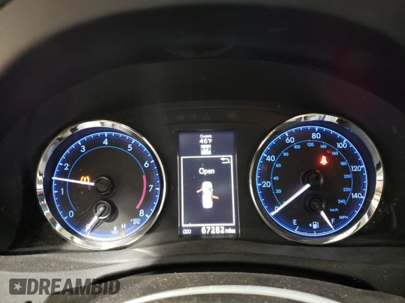 2019 Toyota Corolla L with VIN 2T1BURHEXKC162731, listed as a Copart auction lot 48000485 with 67,282 mi miles and Salvage Title. Bid and sale history available at DreamBid. Image 9.