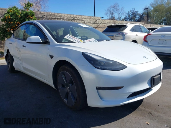 2023 Tesla Model 3 with VIN 5YJ3E1EA6PF411940, listed as a IAAI auction lot 41829537 with 32,877 mi miles and . Bid and sale history available at carsss.com. Image 1.