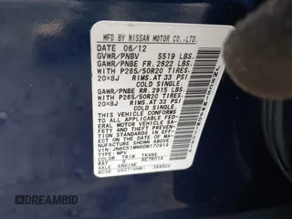 2013 Infiniti FX with VIN JN8CS1MW8DM170914, listed as a IAAI auction lot 41689303 with 138,400 mi miles and . Bid and sale history available at DreamBid. Image 9.