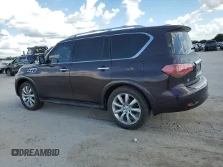 2012 Infiniti QX56 7-passenger with VIN JN8AZ2NF5C9516295, listed as a Copart auction lot 72336184 with 171,694 mi miles and Clean Title. Bid and sale history available at carsss.com. Image 2.