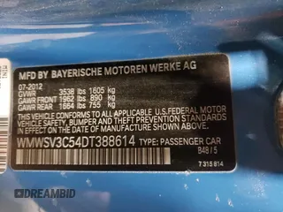 2013 MINI Hardtop S z VIN WMWSV3C54DT388614, wystawiony jako Copart lot #60565225 z przebiegiem 86 138 mil mil oraz Czysty tytuł • Clean title. Historia ofert i sprzedaży dostępna na DreamBid. Obrazek 12.