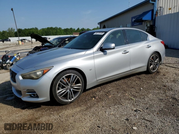 2014 Infiniti Q50 Premium with VIN JN1BV7AP4EM692488, listed as a Copart auction lot 52278185 with Not provided miles and Non repairable. Bid and sale history available at DreamBid. Image 1.