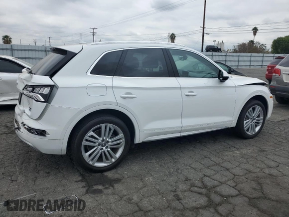 2018 Audi Q5 Premium Plus with VIN WA1BNAFY2J2173452, listed as a Copart auction lot 52898795 with 66,840 mi miles and Salvage Title. Bid and sale history available at carsss.com. Image 3.