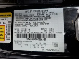 2016 Ford Fusion S with VIN 3FA6P0G70GR366534, listed as a Copart auction lot 88319265 with 61,244 mi miles and Salvage Title. Bid and sale history available at carsss.com. Image 12.