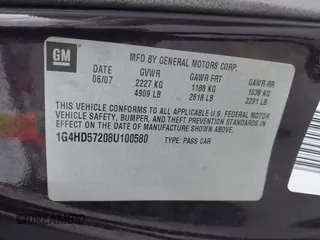 2008 Buick Lucerne CXL with VIN 1G4HD57208U100580, listed as a IAAI auction lot 42058426 with 183,480 mi miles and . Bid and sale history available at DreamBid. Image 9.