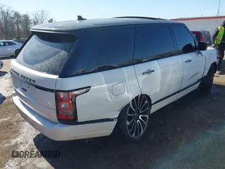 2015 Land Rover Range Rover Autobiography with VIN SALGV3TF2FA214789, listed as a IAAI auction lot 41882784 with 90,597 mi miles and . Bid and sale history available at DreamBid. Image 4.