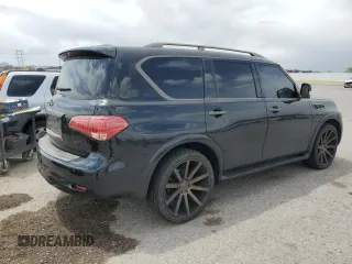 2013 Infiniti QX56 with VIN JN8AZ2NE2D9040452, listed as a Copart auction lot 55810675 with 219,713 mi miles and Clean Title. Bid and sale history available at DreamBid. Image 3.