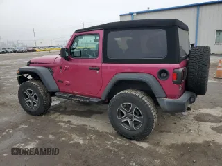 2021 Jeep Wrangler Sport S with VIN 1C4GJXAG3MW858730, listed as a Copart auction lot 44279865 with 25,857 mi miles and Salvage Title. Bid and sale history available at DreamBid. Image 2.