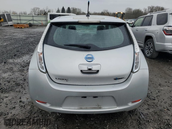 2013 Nissan LEAF S with VIN 1N4AZ0CP8DC408758, listed as a Copart auction lot 46844845 with 71,576 mi miles and Salvage Title. Bid and sale history available at carsss.com. Image 6.