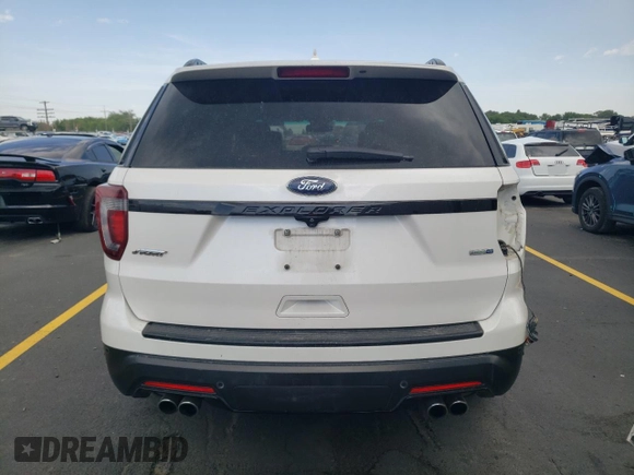 2018 Ford Explorer Sport with VIN 1FM5K8GT4JGB01013, listed as a Copart auction lot 60746615 with 73,583 mi miles and Salvage title. Bid and sale history available at DreamBid. Image 6.