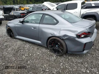2024 BMW M2 with VIN 3MF13DM05R8E66472, listed as a Copart auction lot 72720884 with 102 mi miles and Salvage Title. Bid and sale history available at carsss.com. Image 2.