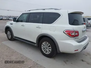 2020 Nissan Armada SV with VIN JN8AY2ND4LX016965, listed as a IAAI auction lot 41426843 with 62,523 mi miles. Bid and sale history available at carsss.com. Image 3.