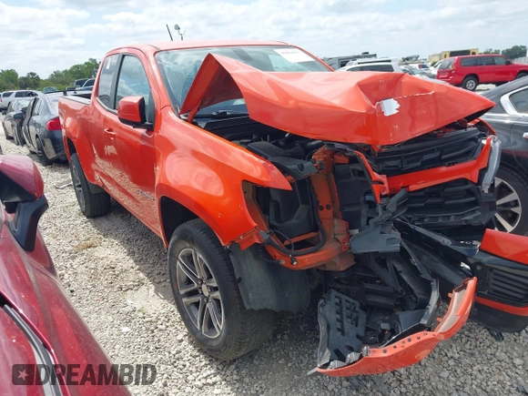 2021 Chevrolet Colorado 2WD Work Truck z VIN 1GCHSBEA9M1154037, wystawiony jako IAAI lot #42084993 z przebiegiem 41 710 mil mil oraz . Historia ofert i sprzedaży dostępna na DreamBid. Obrazek 1.