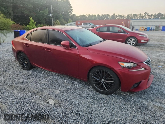 2014 Lexus IS 250 with VIN JTHBF1D26E5016480, listed as a Copart auction lot 61598525 with 170,582 mi miles and Clean title. Bid and sale history available at DreamBid. Image 4.
