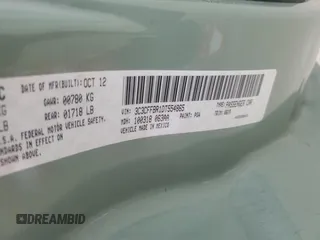 2013 FIAT 500 Sport with VIN 3C3CFFBR1DT554865, listed as a Copart auction lot 58783695 with 87,235 mi miles and Salvage title. Bid and sale history available at DreamBid. Image 12.