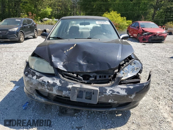 2004 Honda Civic LX with VIN 2HGES16594H523349, listed as a Copart auction lot 53368775 with 210,648 mi miles and Salvage Title. Bid and sale history available at carsss.com. Image 5.