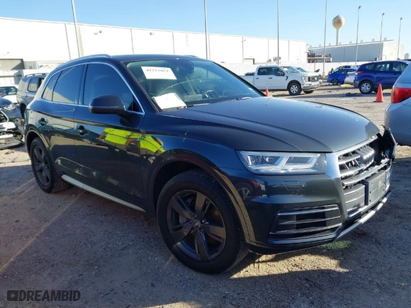 2018 Audi Q5 Premium Plus with VIN WA1BNAFY2J2019016, listed as a IAAI auction lot 41213051 with 90,174 mi miles. Bid and sale history available at carsss.com. Image 1.