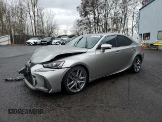 2018 Lexus IS with VIN JTHC81D22J5033043, listed as a Copart auction lot 44132145 with 43,001 mi miles and Salvage Title. Bid and sale history available at carsss.com. Image 1.