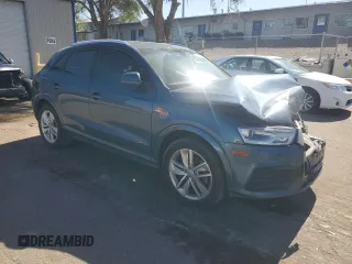 2018 Audi Q3 Premium with VIN WA1BCCFS3JR008904, listed as a Copart auction lot 56751425 with 75,943 mi miles and Salvage title. Bid and sale history available at DreamBid. Image 4.