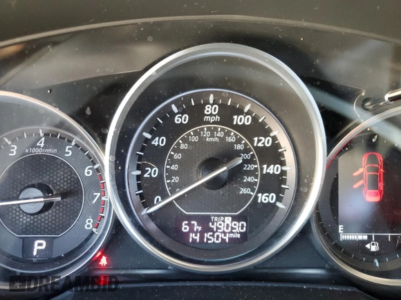 2014 Mazda 6 i Touring with VIN JM1GJ1T66E1116919, listed as a Copart auction lot 49992645 with 141,504 mi miles and Salvage title. Bid and sale history available at DreamBid. Image 8.
