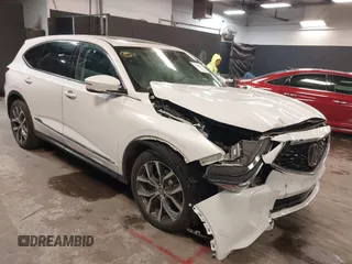 2023 Acura MDX w/Technology Package with VIN 5J8YE1H40PL041191, listed as a IAAI auction lot 41390022 with 6,074 mi miles. Bid and sale history available at carsss.com. Image 1.