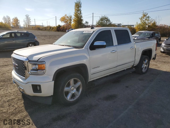 2014 GMC Sierra 1500 Denali with VIN 3GTU2WEC5EG440302, listed as a Copart auction lot 75720924 with 0 mi miles and Salvage Title. Bid and sale history available at carsss.com. Image 1.