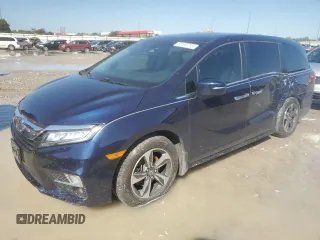 2019 Honda Odyssey Touring with VIN 5FNRL6H80KB100678, listed as a Copart auction lot 58155715 with Not provided miles and Salvage title. Bid and sale history available at DreamBid. Image 1.