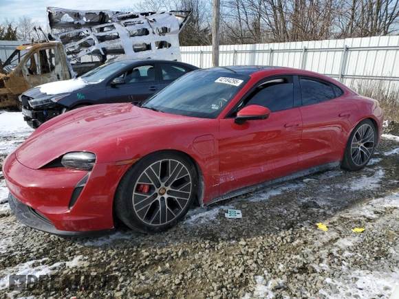 2021 Porsche Taycan 4S with VIN WP0AB2Y12MSA42674, listed as a Copart auction lot 42184295 with Not provided miles and Salvage title. Bid and sale history available at DreamBid. Image 1.