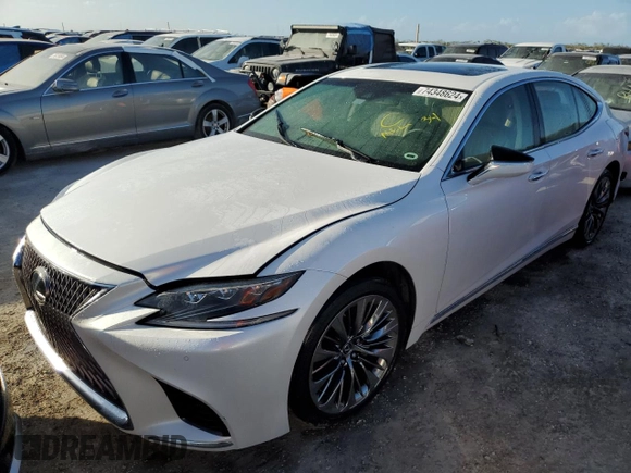 2020 Lexus LS 500 z VIN JTHD51FF4L5012839, wystawiony jako Copart lot #74348624 z przebiegiem Nie podano mil oraz Nie do naprawy • Non repairable. Historia ofert i sprzedaży dostępna na DreamBid. Obrazek 1.