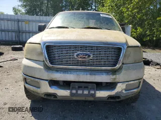 2004 Ford F-150 XLT with VIN 1FTPW14524KB46905, listed as a Copart auction lot 55124945 with 0 mi miles and Clean Title. Bid and sale history available at carsss.com. Image 5.