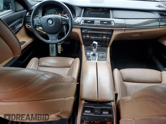 2014 BMW 7 Series 740Li with VIN WBAYE4C56ED138285, listed as a Copart auction lot 84256374 with 88,258 mi miles and Salvage Title. Bid and sale history available at carsss.com. Image 8.
