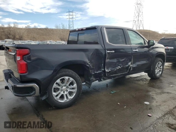 2024 Chevrolet Silverado 1500 LTZ with VIN 2GCUDGED2R1190704, listed as a Copart auction lot 85128674 with 13,402 mi miles and Salvage Title. Bid and sale history available at DreamBid. Image 3.