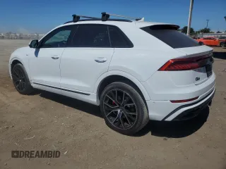 2023 Audi Q8 Premium Plus with VIN WA1EVBF12PD007113, listed as a Copart auction lot 67787744 with 20,482 mi miles and Salvage title. Bid and sale history available at DreamBid. Image 2.