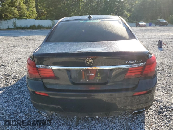 2013 BMW 7 Series 750Li with VIN WBAYE8C53DDE22191, listed as a Copart auction lot 58224424 with 176,297 mi miles and Salvage title. Bid and sale history available at DreamBid. Image 6.