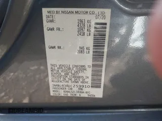 2020 Nissan Altima 2.5 SR with VIN 1N4BL4CV6LC259910, listed as a IAAI auction lot 40876729 with 68,363 mi miles. Bid and sale history available at carsss.com. Image 18.