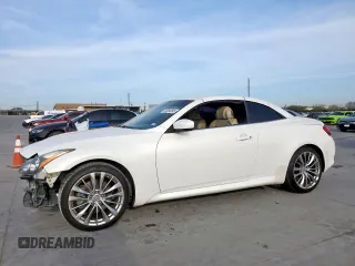 2012 Infiniti G37 Convertible with VIN JN1CV6FE5CM203311, listed as a Copart auction lot 50393845 with 151,196 mi miles and Salvage Title. Bid and sale history available at carsss.com. Image 1.