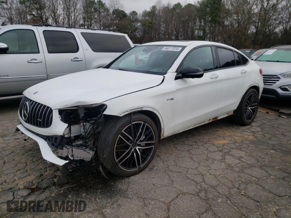 2021 Mercedes-Benz GLC with VIN W1N0J6EB0MG002525, listed as a Copart auction lot 86517514 with 42,162 mi miles and Salvage Title. Bid and sale history available at carsss.com. Image 1.