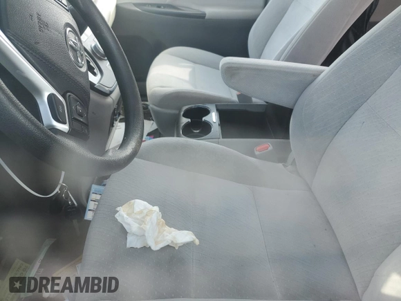 2017 Toyota Sienna LE with VIN 5TDJZ3DC3HS155344, listed as a Copart auction lot 46488255 with 0 mi miles and Salvage Title. Bid and sale history available at carsss.com. Image 7.