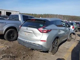 2015 Nissan Murano SL with VIN 5N1AZ2MG7FN237766, listed as a IAAI auction lot 40980798 with 151,699 mi miles. Bid and sale history available at carsss.com. Image 4.