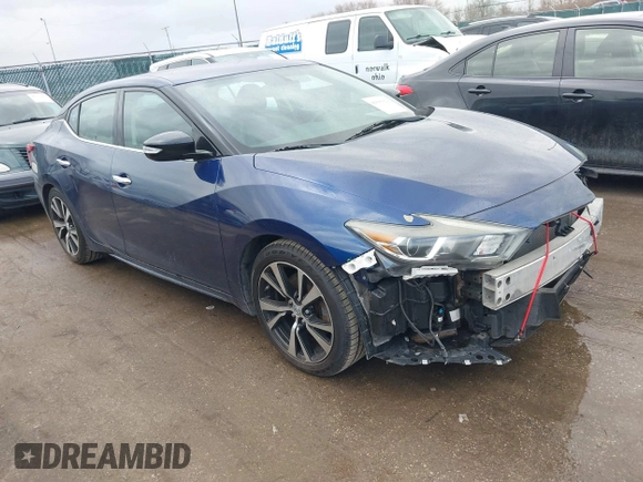 2017 Nissan Maxima SV with VIN 1N4AA6AP7HC373021, listed as a IAAI auction lot 41693920 with 154,730 mi miles and . Bid and sale history available at DreamBid. Image 1.