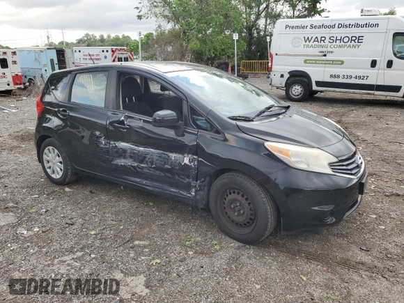 2014 Nissan Note S with VIN 3N1CE2CP1EL397783, listed as a Copart auction lot 55962895 with 108,769 mi miles and Salvage title. Bid and sale history available at DreamBid. Image 4.