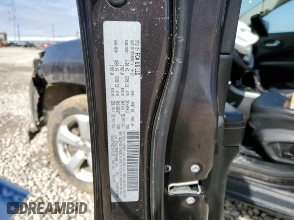 2017 Jeep Compass Latitude with VIN 3C4NJDBB8HT628069, listed as a Copart auction lot 48060445 with 85,991 mi miles and Salvage Title. Bid and sale history available at carsss.com. Image 14.