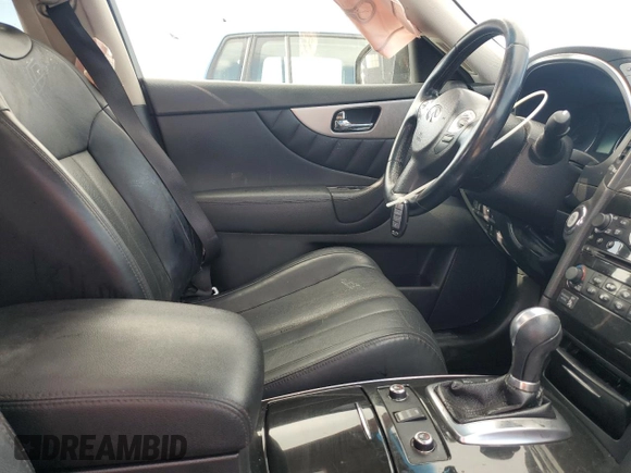2017 Infiniti QX70 with VIN JN8CS1MW6HM415277, listed as a Copart auction lot 63038955 with 151,451 mi miles and Salvage title. Bid and sale history available at DreamBid. Image 7.