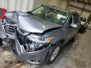 2019 Chevrolet Traverse LT Cloth z VIN 1GNERGKW4KJ313983, wystawiony jako Copart lot #58828275 z przebiegiem Nie podano mil oraz Szkoda całkowita • Salvage title. Historia ofert i sprzedaży dostępna na DreamBid. Obrazek 1.