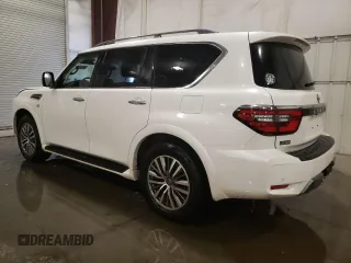 2022 Nissan Armada SV with VIN JN8AY2AD3N9675519, listed as a Copart auction lot 88018885 with 75,802 mi miles and Salvage Title. Bid and sale history available at carsss.com. Image 2.