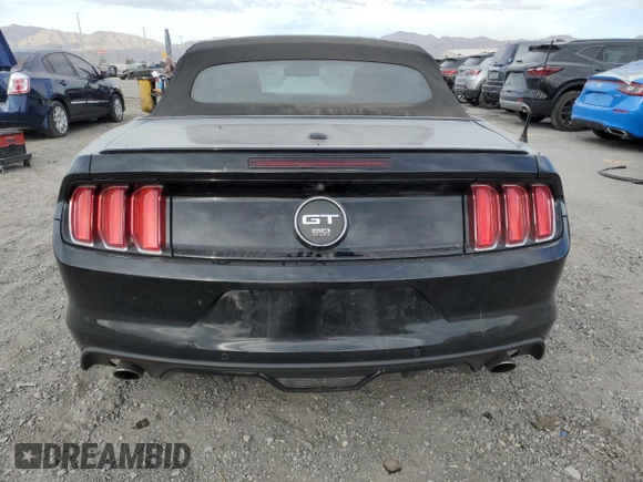 2015 Ford Mustang GT Premium with VIN 1FATP8FF8F5329274, listed as a Copart auction lot 86658534 with 27,678 mi miles and Salvage title. Bid and sale history available at DreamBid. Image 6.